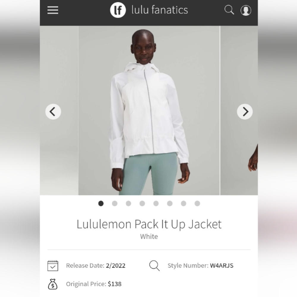 Lululemon Pack It Up Jacket